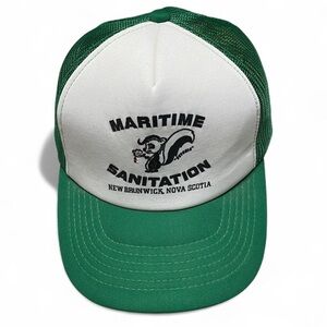 Maritime Sanitation New Brunswick, Nova Scotia green trucker hat